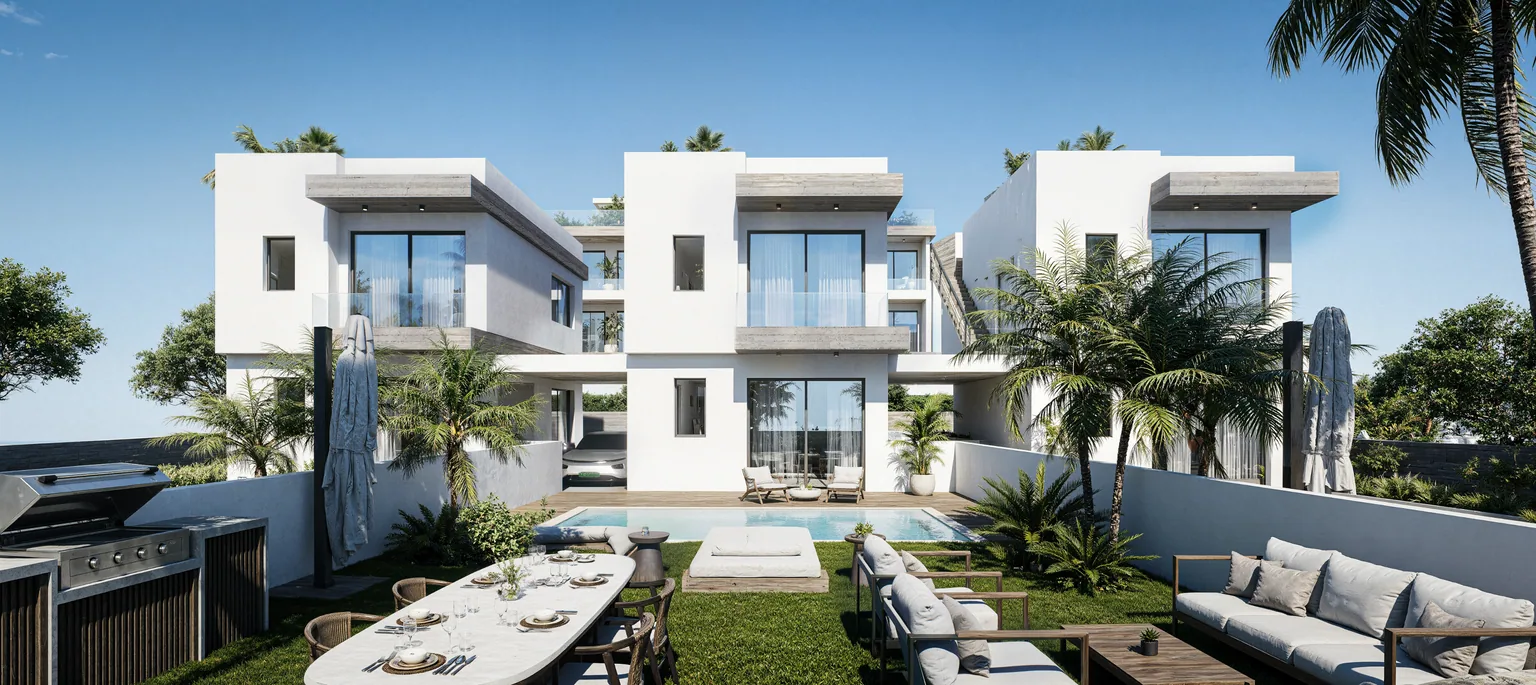 חצר ואיזור ישיבה בפרויקט Seabreeze