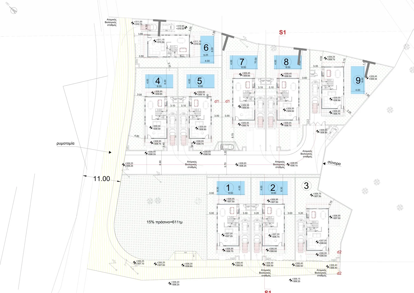 תוכנית המתחם של פרויקט Uptown Residences